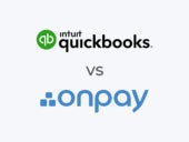 The Quickbooks and OnPay logos.